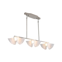 Golden 9608-LP PN - Golden Lighting Glacier Integrated LED Island Light in Polished Nickel